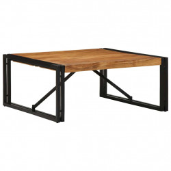 Stolik kawowy 80x80x35 cm lite drewno akacjowe