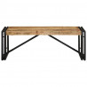 Stolik kawowy, 100x50x35 cm, surowe lite drewno mango
