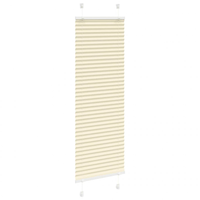 Roleta plisowana kremowa 40x150 cm Szerokość tkaniny 39,4 cm