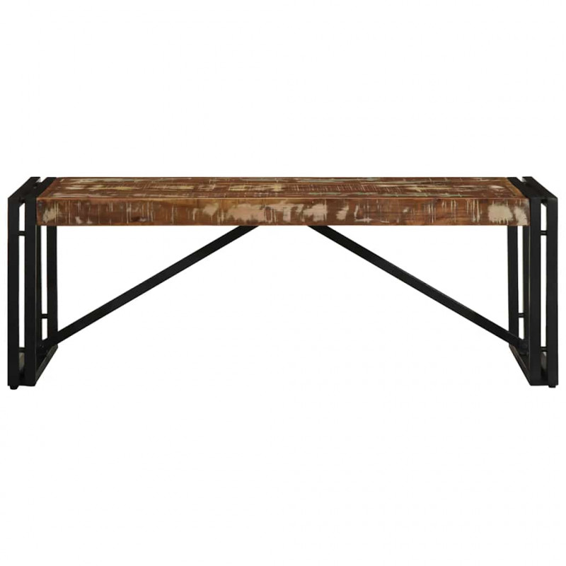 Stolik kawowy wielokolorowy 100x50x35 cm lite drewno odzyskane