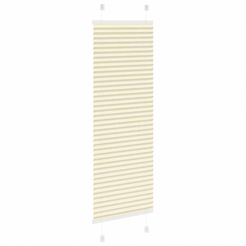 Roleta plisowana kremowa 45x150 cm Szerokość tkaniny 44,4 cm