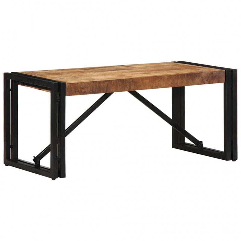 Stolik kawowy 80x40x35 cm lite drewno surowe mango