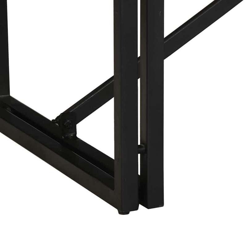 Stolik kawowy 80x40x35 cm lite drewno surowe mango