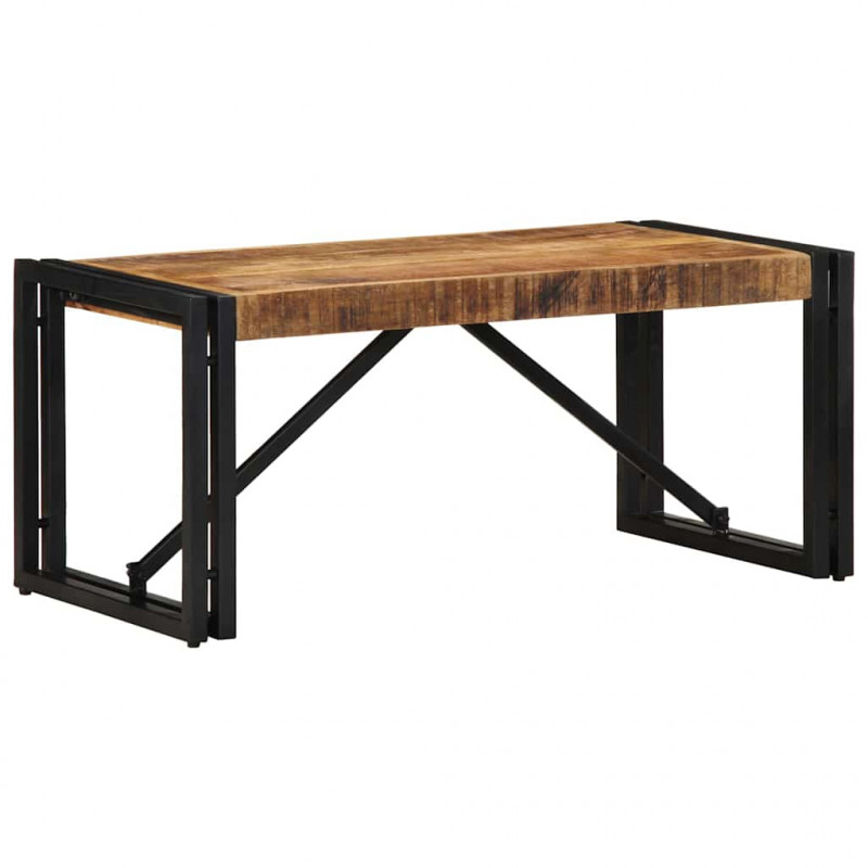 Stolik kawowy 80x40x35 cm lite drewno surowe mango