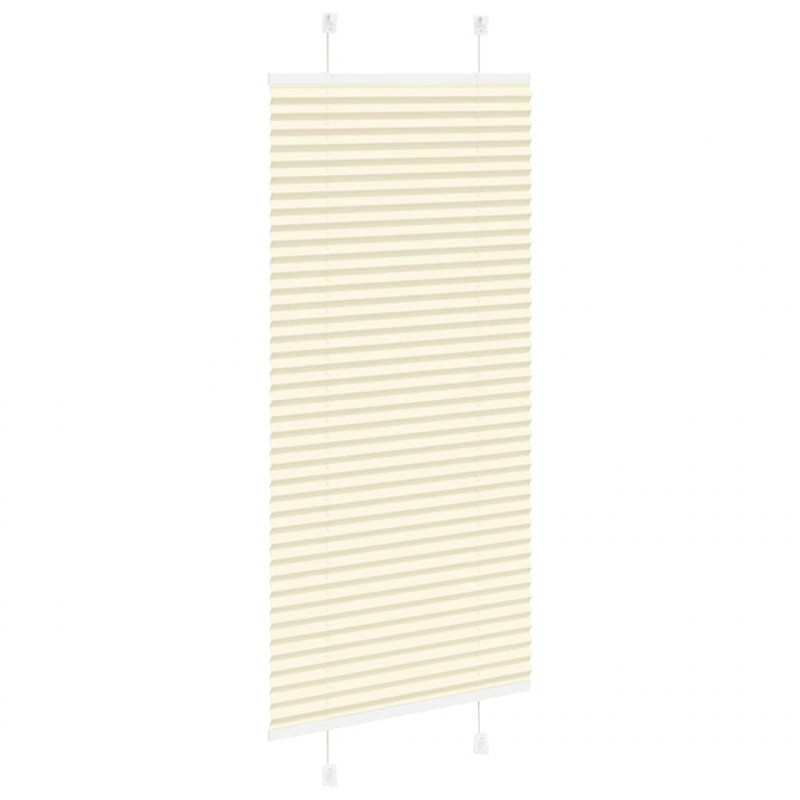 Roleta plisowana kremowa 60x150 cm Szerokość tkaniny 59,4cm