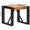 Stolik kawowy 40x40x35 cm lite drewno surowe mango