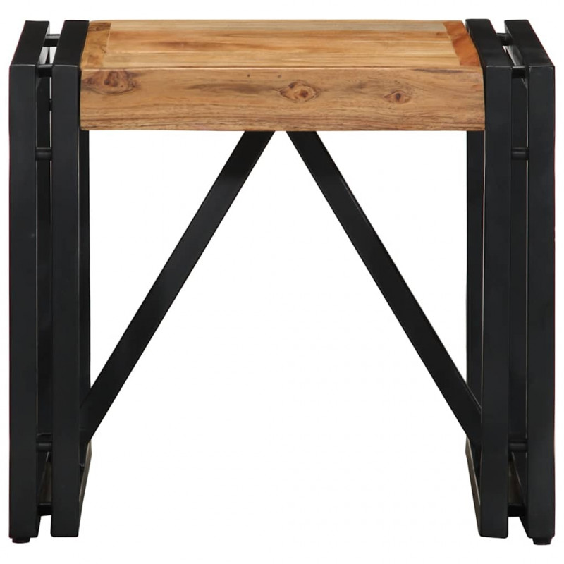 Stolik kawowy 40x40x35 cm lite drewno akacjowe