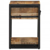 Szafka nocna 40x35x50 cm lite drewno surowe mango