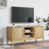 Szafka RTV FLORO, woskowy brąz, 114x43x55 cm, drewno sosnowe