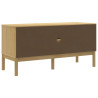 Szafka RTV FLORO, woskowy brąz, 114x43x55 cm, drewno sosnowe