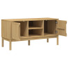 Szafka RTV FLORO, woskowy brąz, 114x43x55 cm, drewno sosnowe