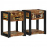 Szafka Nocna z szufladą 2 pcs Wielokolorowe 40 x 35 x 50 cm