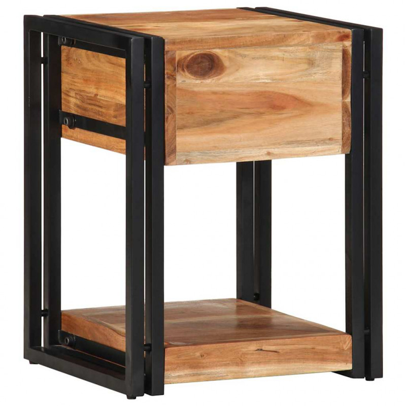 Szafka Nocna Brązowy 40 x 35 x 50 cm lite drewno akacjowe