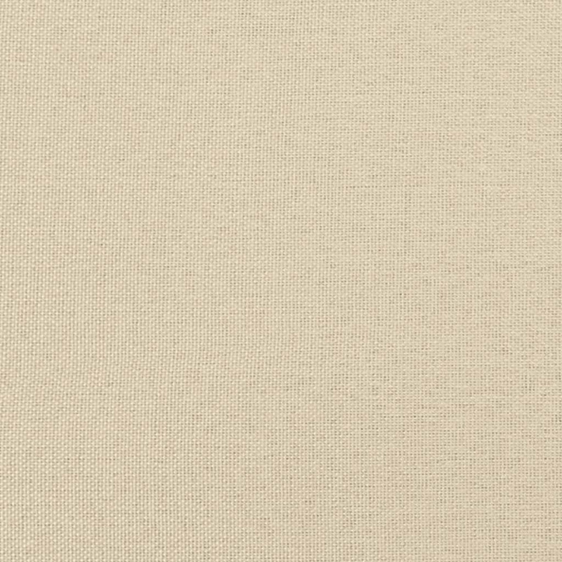 Rozkładany fotel masujący, kremowy, obity tkaniną