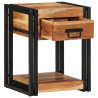 Szafka Nocna 2 pcs Brązowy 40 x 35 x 50 cm lite drewno akacjowe