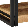 Szafki nocne, 2 szt., 40x40x50 cm, lite drewno surowe mango