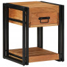Szafka Nocna 2 pcs Brązowy 40 x 40 x 50 cm lite drewno akacjowe