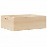 Skrzynka drewniana z uchwytami, 40x30x13cm, lite drewno sosnowe