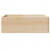 Skrzynka drewniana z uchwytami, 40x30x13cm, lite drewno sosnowe