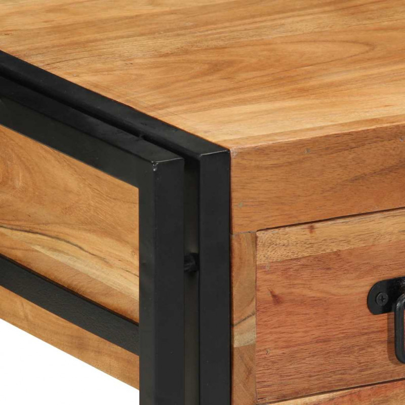 Szafka Nocna 2 pcs Brązowy 40 x 40 x 50 cm lite drewno akacjowe
