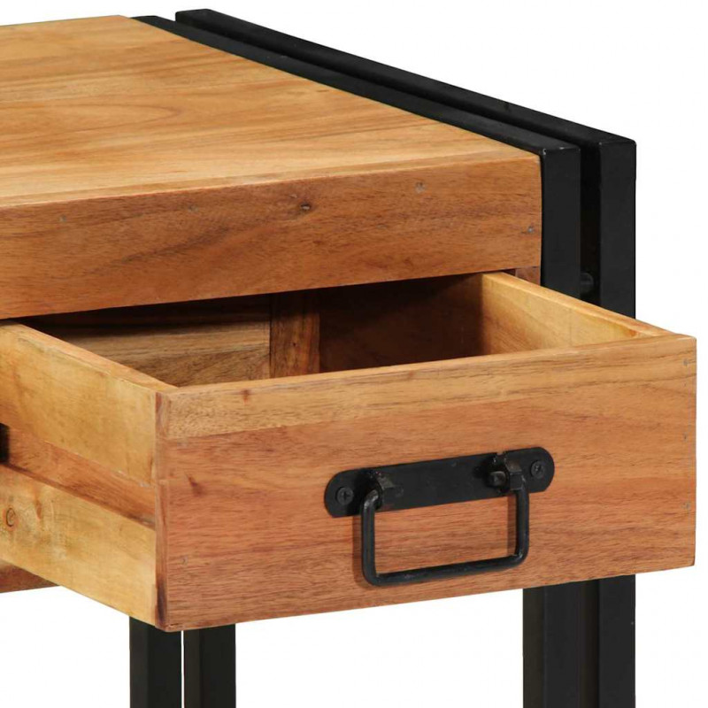 Szafka Nocna 2 pcs Brązowy 40 x 40 x 50 cm lite drewno akacjowe
