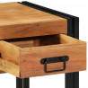 Szafka Nocna 2 pcs Brązowy 40 x 40 x 50 cm lite drewno akacjowe