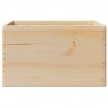 Skrzynka drewniana z uchwytami, 40x30x23cm, lite drewno sosnowe