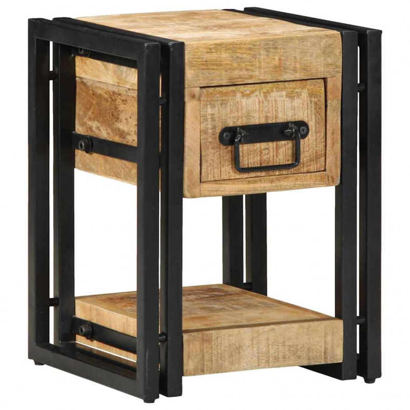 Szafka Nocna 2 pcs Brązowy 30 x 30 x 40 cm lite drewno mango