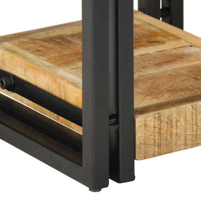 Szafka Nocna 2 pcs Brązowy 30 x 30 x 40 cm lite drewno mango