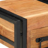 Szafka Nocna 2 pcs Brązowy 30 x 30 x 40 cm lite drewno akacjowe
