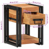 Szafka Nocna 2 pcs Brązowy 30 x 30 x 40 cm lite drewno akacjowe