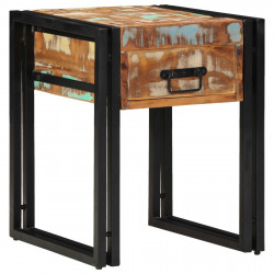 Stolik końcowy 40 x 40 x 50 cm Lite Drewno Recyklingowe