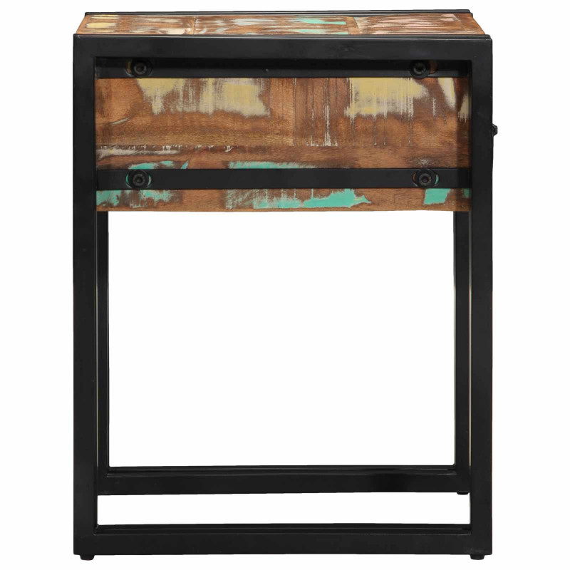 Stolik końcowy 40 x 40 x 50 cm Lite Drewno Recyklingowe
