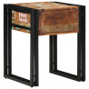 Stolik końcowy 40 x 40 x 50 cm Lite Drewno Recyklingowe