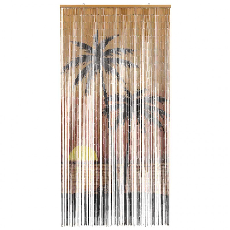 Zasłona przeciw owadom Palm Tree Print 90x220 cm Bambus