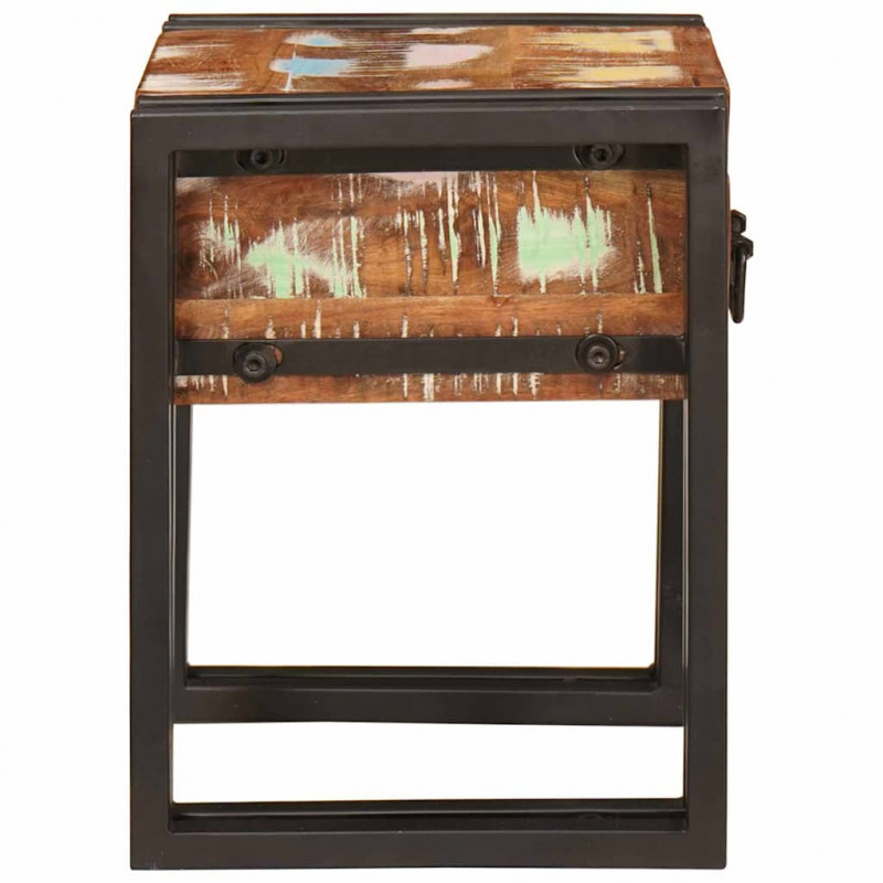 Stolik końcowy 30 x 30 x 40 cm Lite Drewno Recyklingowe