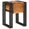 Stolik końcowy 30 x 30 x 40 cm Lite Drewno Recyklingowe