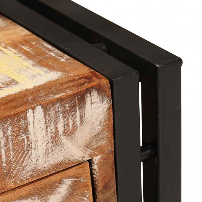 Stolik końcowy 30 x 30 x 40 cm Lite Drewno Recyklingowe