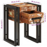 Stolik końcowy 30 x 30 x 40 cm Lite Drewno Recyklingowe