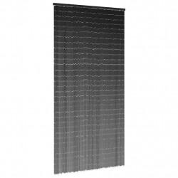 Zasłona przeciw owadom Ciemnoszara 100x200 cm Bambus