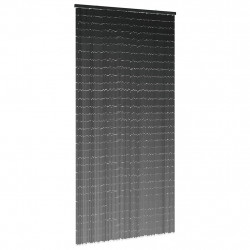 Zasłona przeciw owadom Ciemnoszara 100x220 cm Bambus