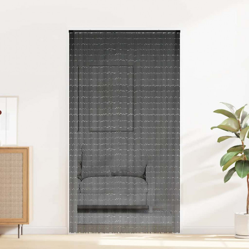 Zasłona przeciw owadom Ciemnoszara 120x220 cm Bambus