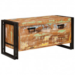 Szafka na buty Brązowy 90 x 38 x 45 cm Lite odzyskane drewno