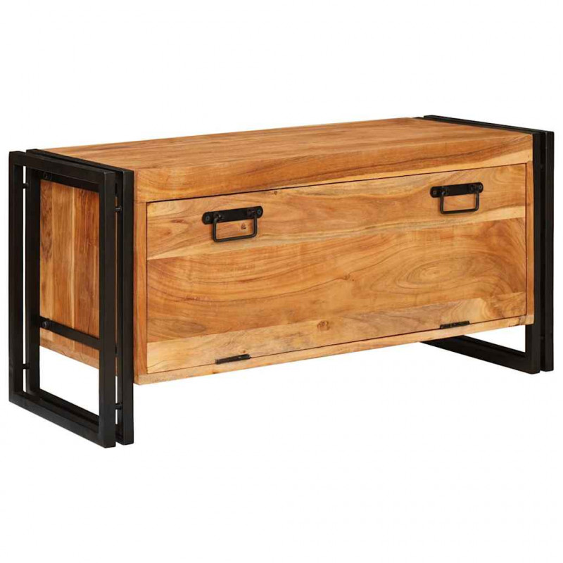 Szafka na buty Brązowy 90 x 38 x 45 cm Lite Drewno Akacji