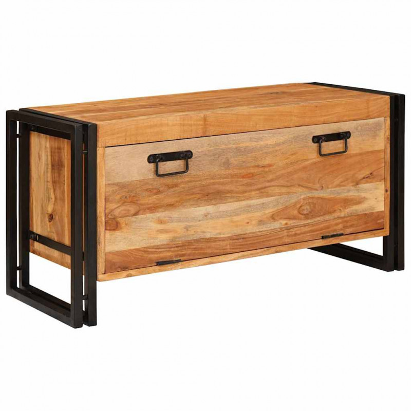 Szafka na buty Brązowy 90 x 38 x 45 cm Lite Drewno Akacji