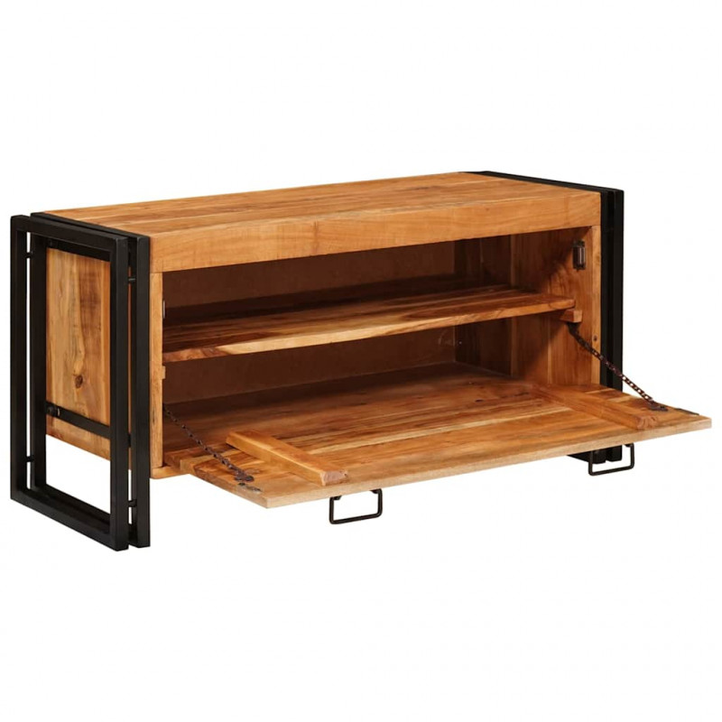 Szafka na buty Brązowy 90 x 38 x 45 cm Lite Drewno Akacji