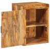 Stolik nocny 2 pcs Brązowy 35 x 33 x 48 cm Drewno z mango