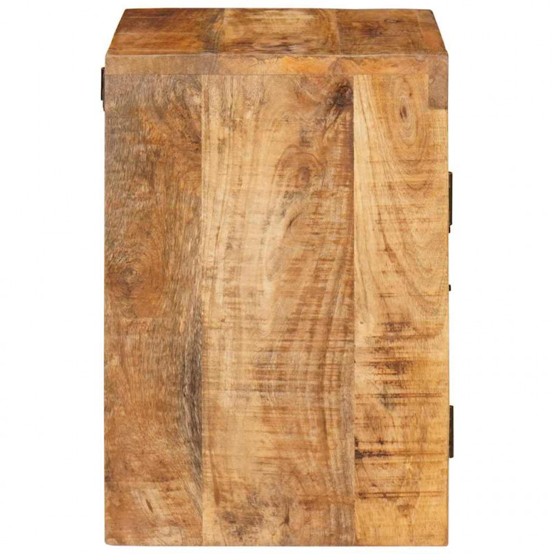 Stolik nocny 2 pcs Brązowy 35 x 33 x 48 cm Drewno z mango