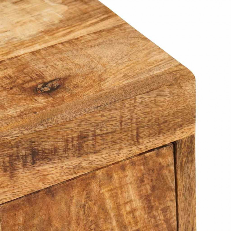 Stolik nocny 2 pcs Brązowy 35 x 33 x 48 cm Drewno z mango