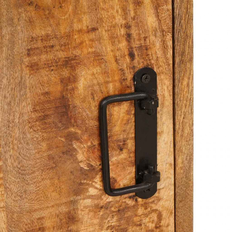 Stolik nocny 2 pcs Brązowy 35 x 33 x 48 cm Drewno z mango